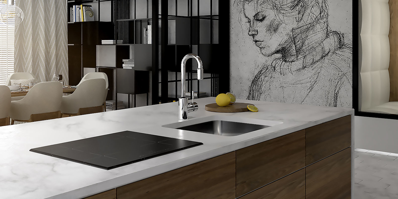 kitchen furniture 3D model_3