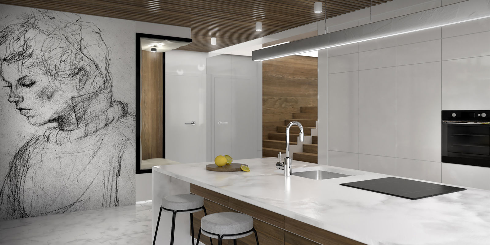 kitchen furniture 3D model_4
