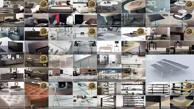 Mega Contemporary Furniture Set Vol2