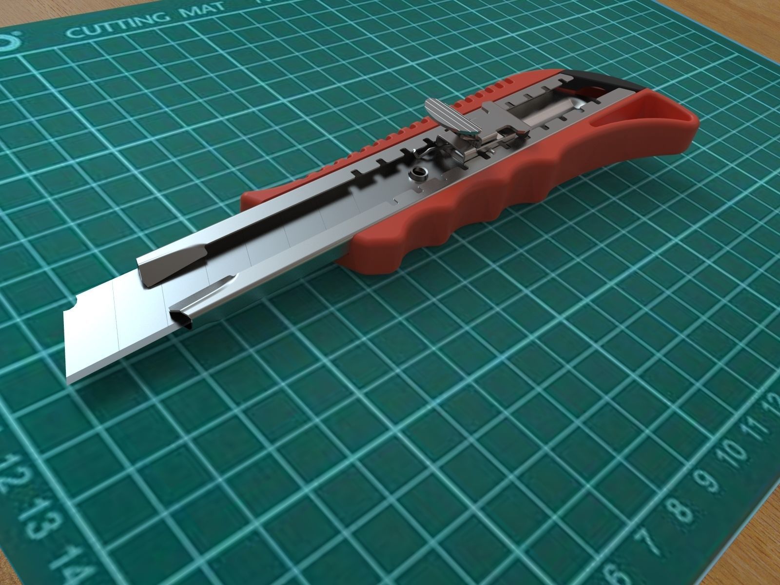 Generic paper Cutter - High detail 3D model_6