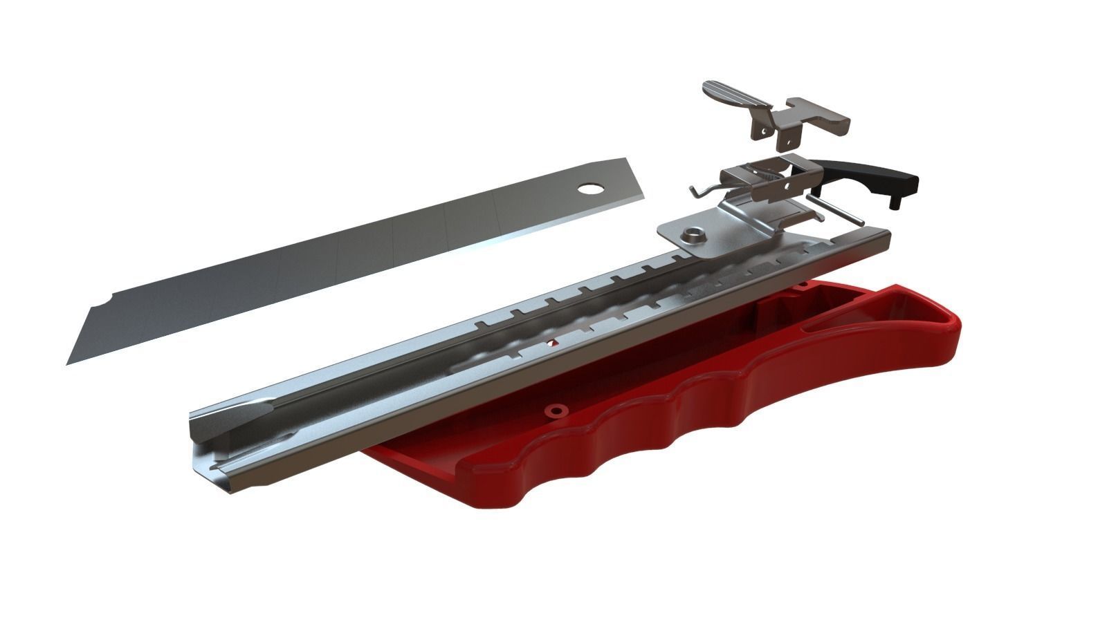 Generic paper Cutter - High detail 3D model_4