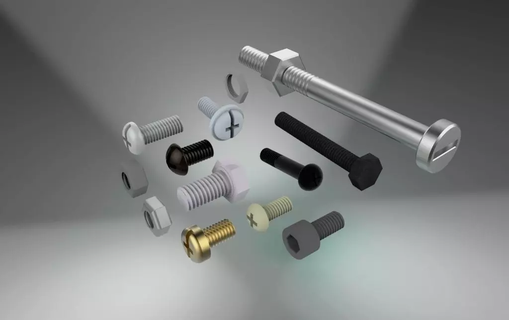Bolt and nut Free 3D model_0
