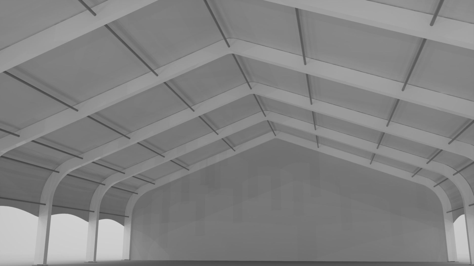 Clearspan Tent 3D model_4
