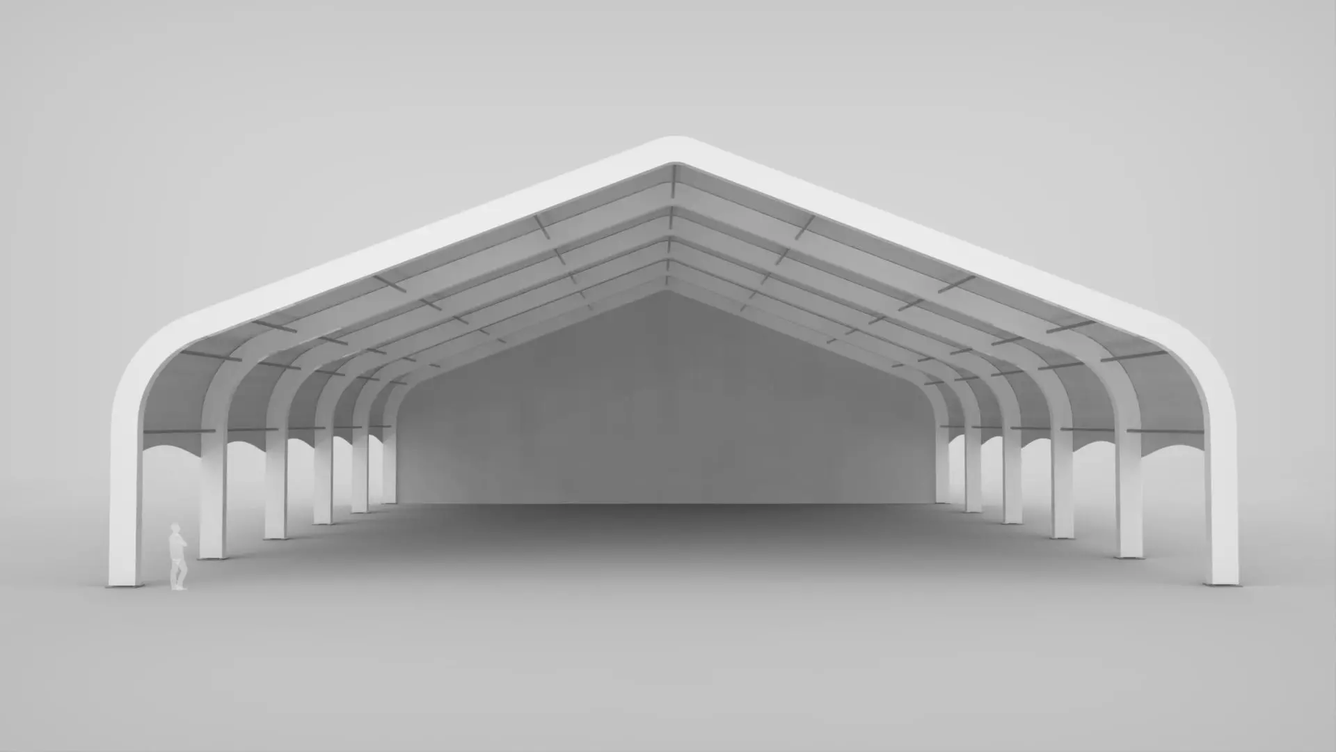 Clearspan Tent 3D model_0