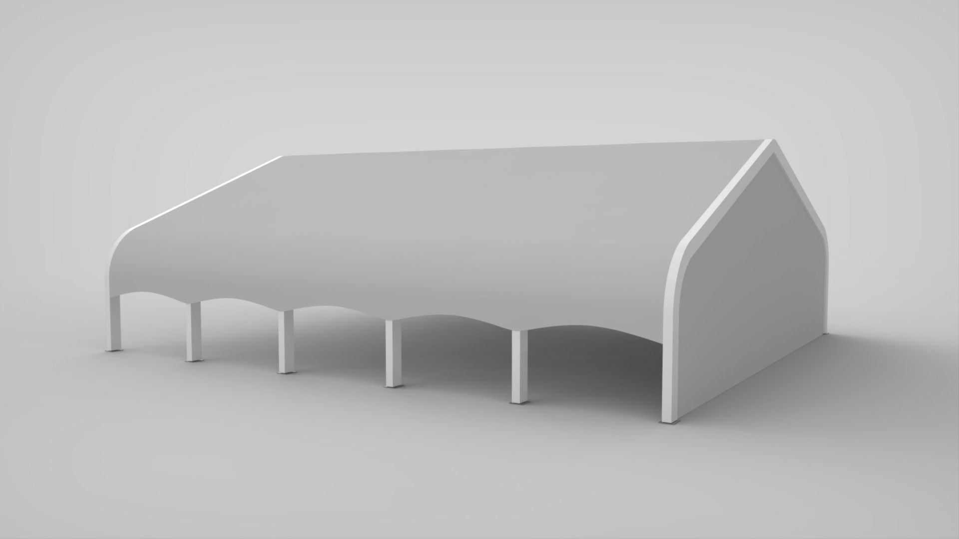 Clearspan Tent 3D model_3