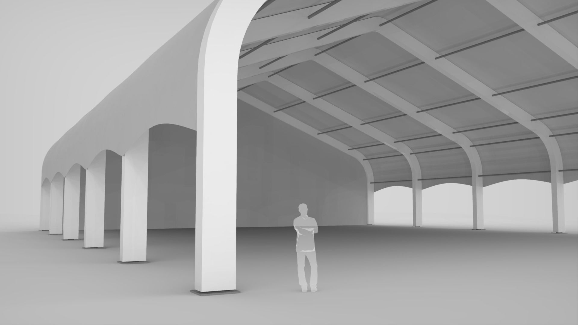 Clearspan Tent 3D model_5