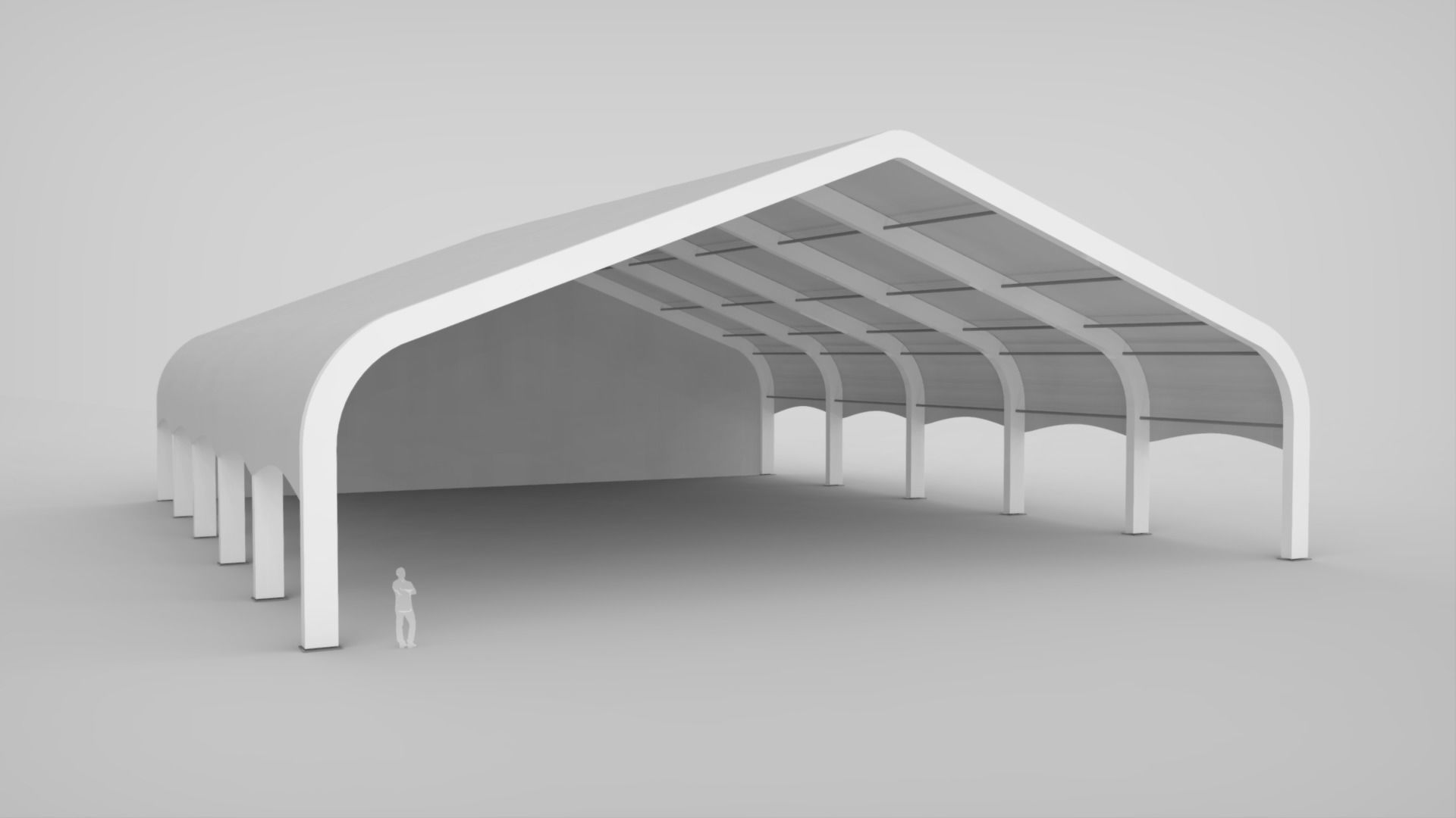 Clearspan Tent 3D model_1