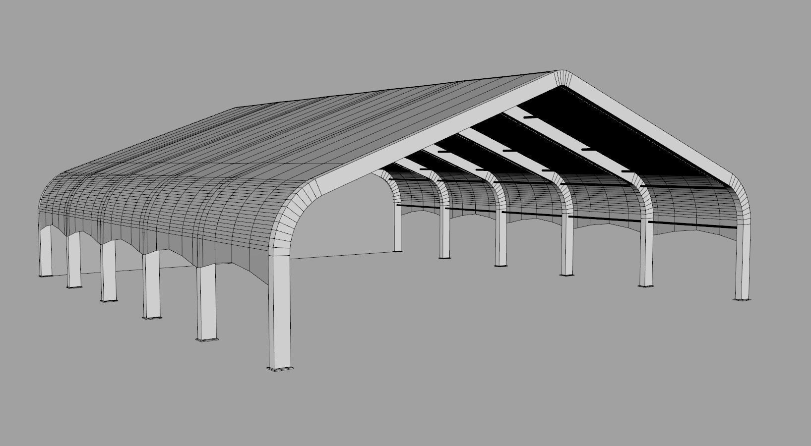 Clearspan Tent 3D model_6