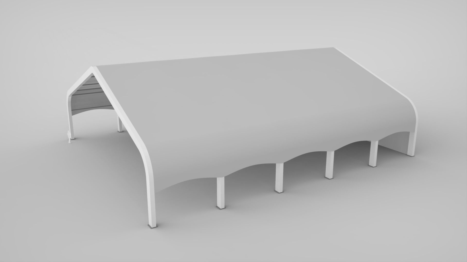 Clearspan Tent 3D model_2