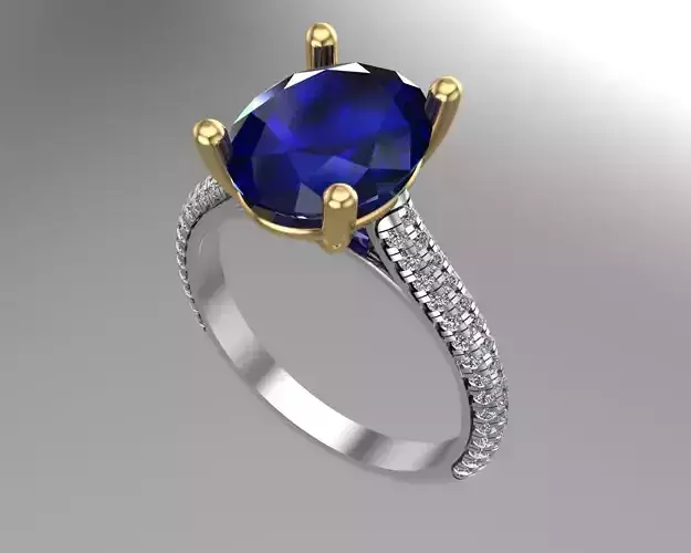 Oval diamond gold rings NN152