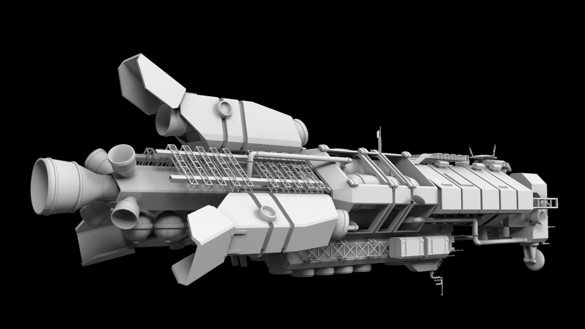Helios civilian frigate 3D model_5