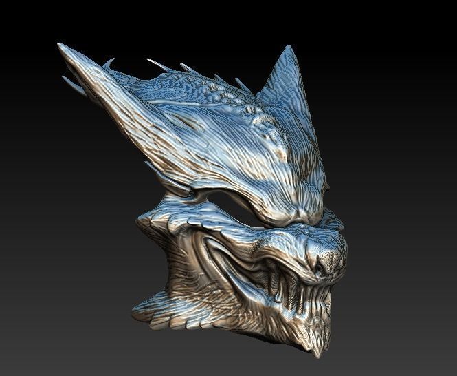 Alpha Predator bio mask  3D model_2
