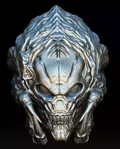 Predalien predator bio mask 3D model