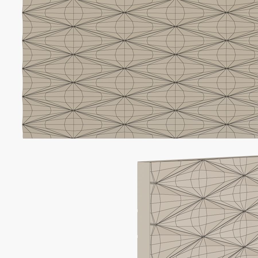 Wall 3D panel 3D print model_2
