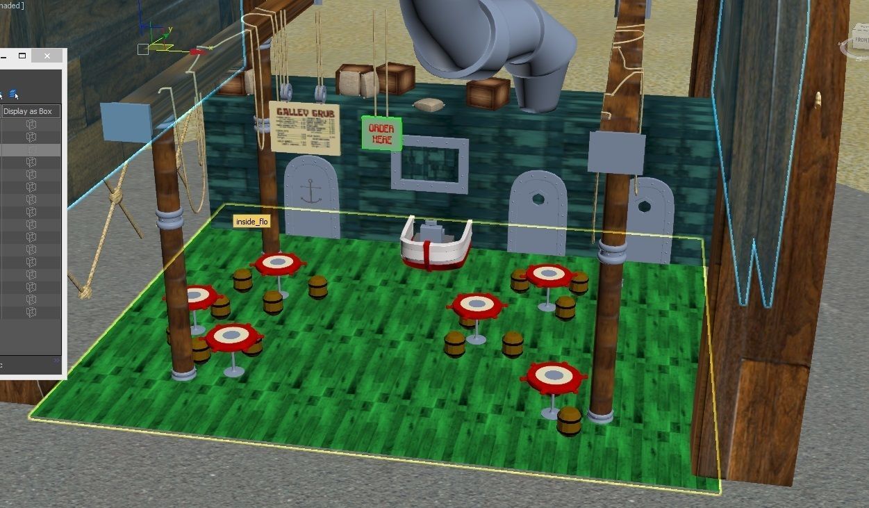 krusty krab Low-poly 3D model_3