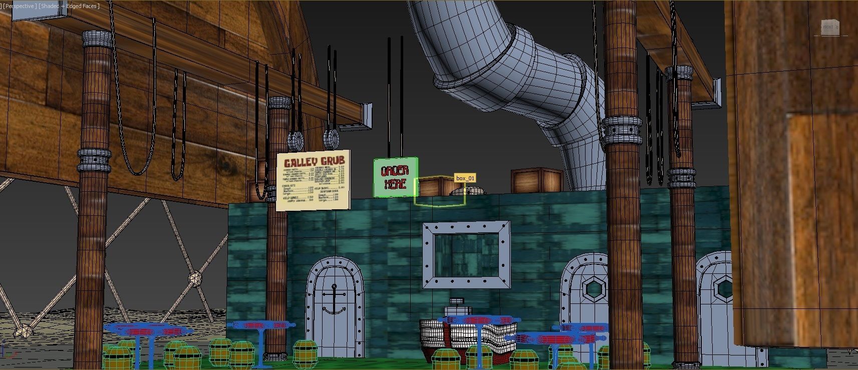 krusty krab Low-poly 3D model_5