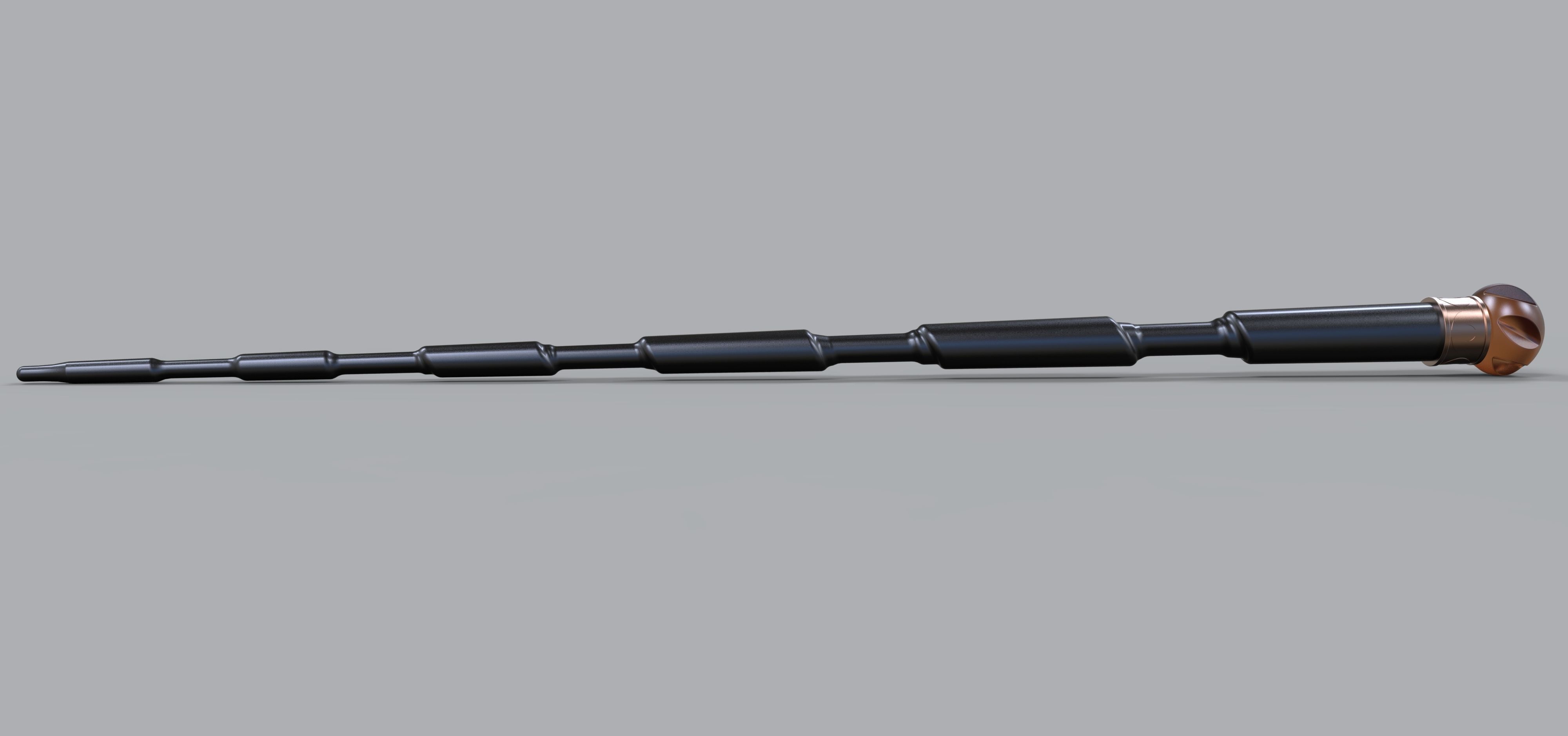 Wand of Dumbledore from movie Fantastic beasts II 3D model_3