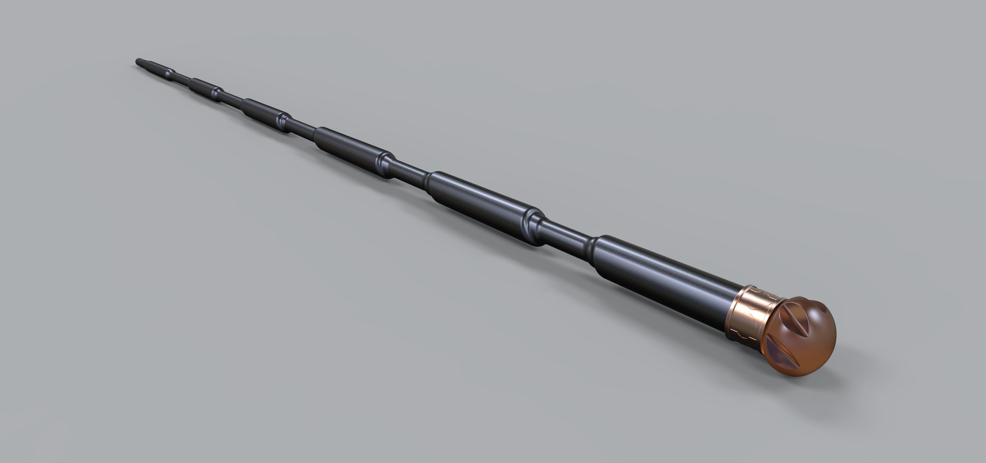 Wand of Dumbledore from movie Fantastic beasts II 3D model_4