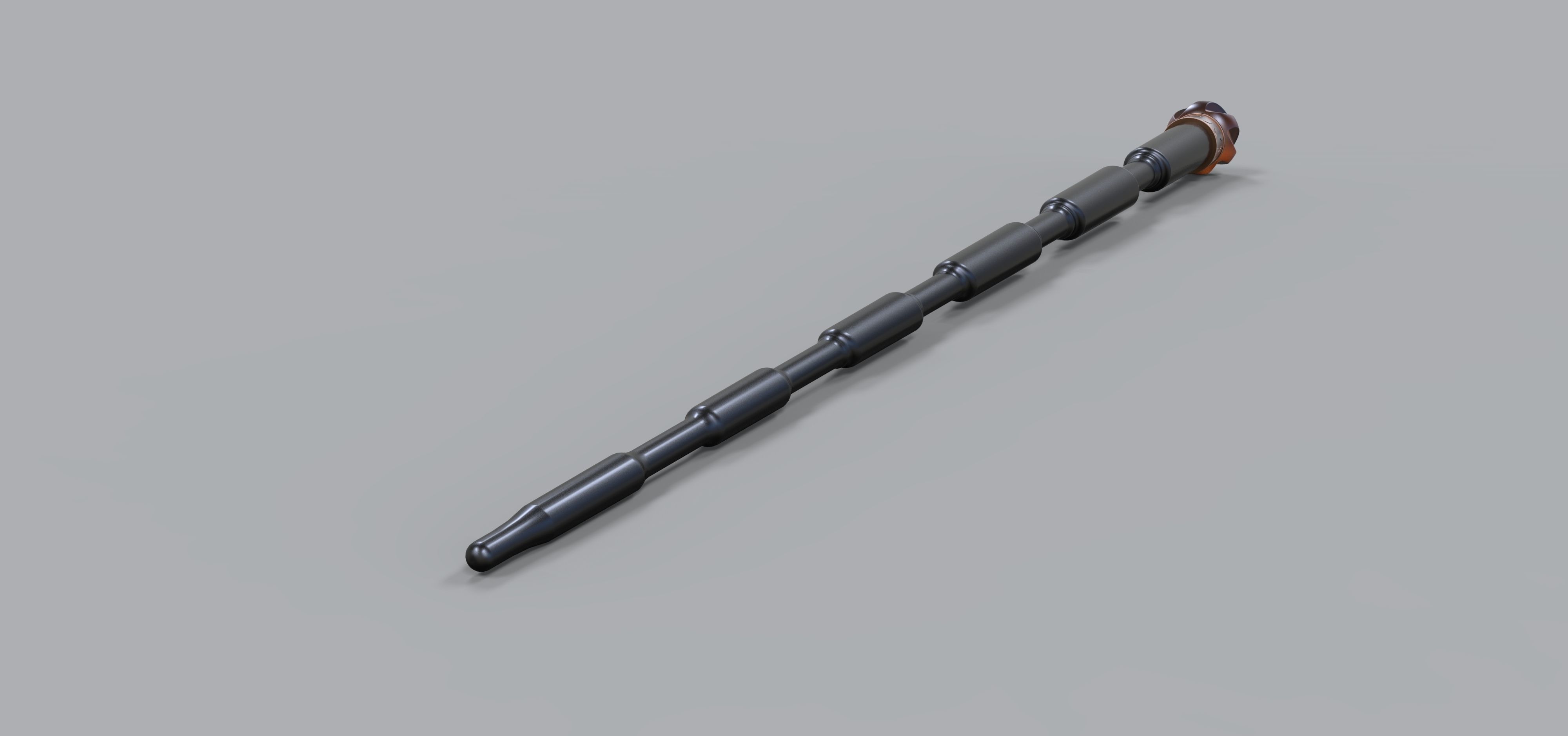Wand of Dumbledore from movie Fantastic beasts II 3D model_1