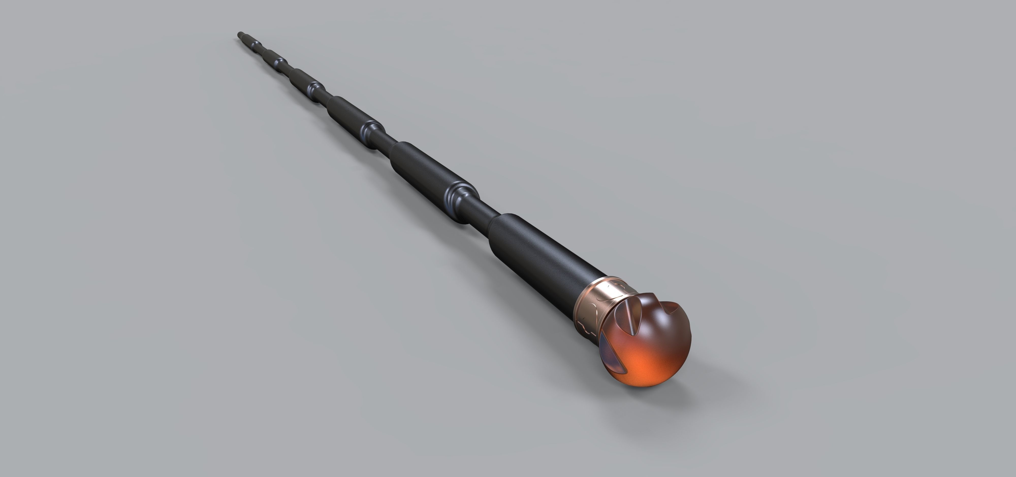 Wand of Dumbledore from movie Fantastic beasts II 3D model_5