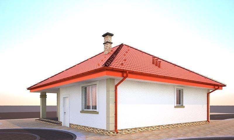 House model 3d dom6  Free 3D model_3
