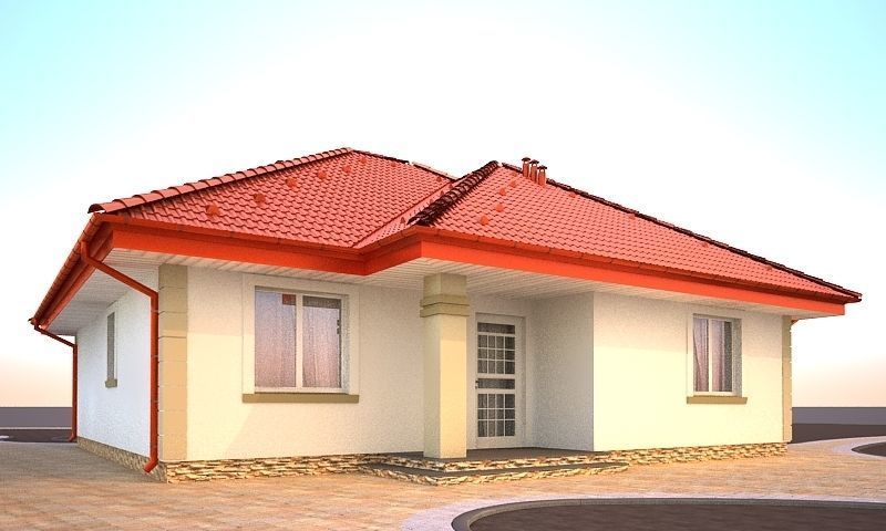 House model 3d dom6  Free 3D model_1