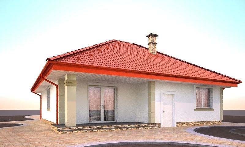 House model 3d dom6  Free 3D model_4