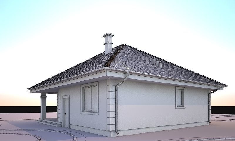 House model 3d dom6  Free 3D model_7