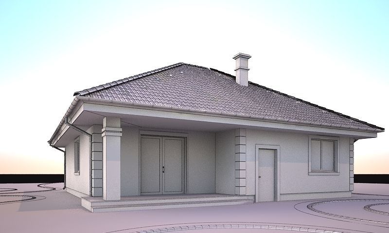 House model 3d dom6  Free 3D model_6