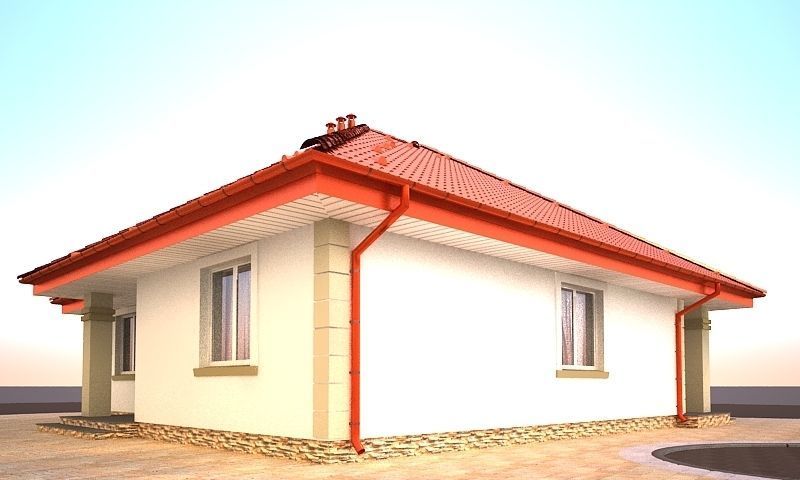 House model 3d dom6  Free 3D model_2