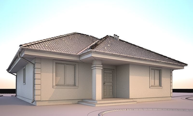 House model 3d dom6  Free 3D model_5