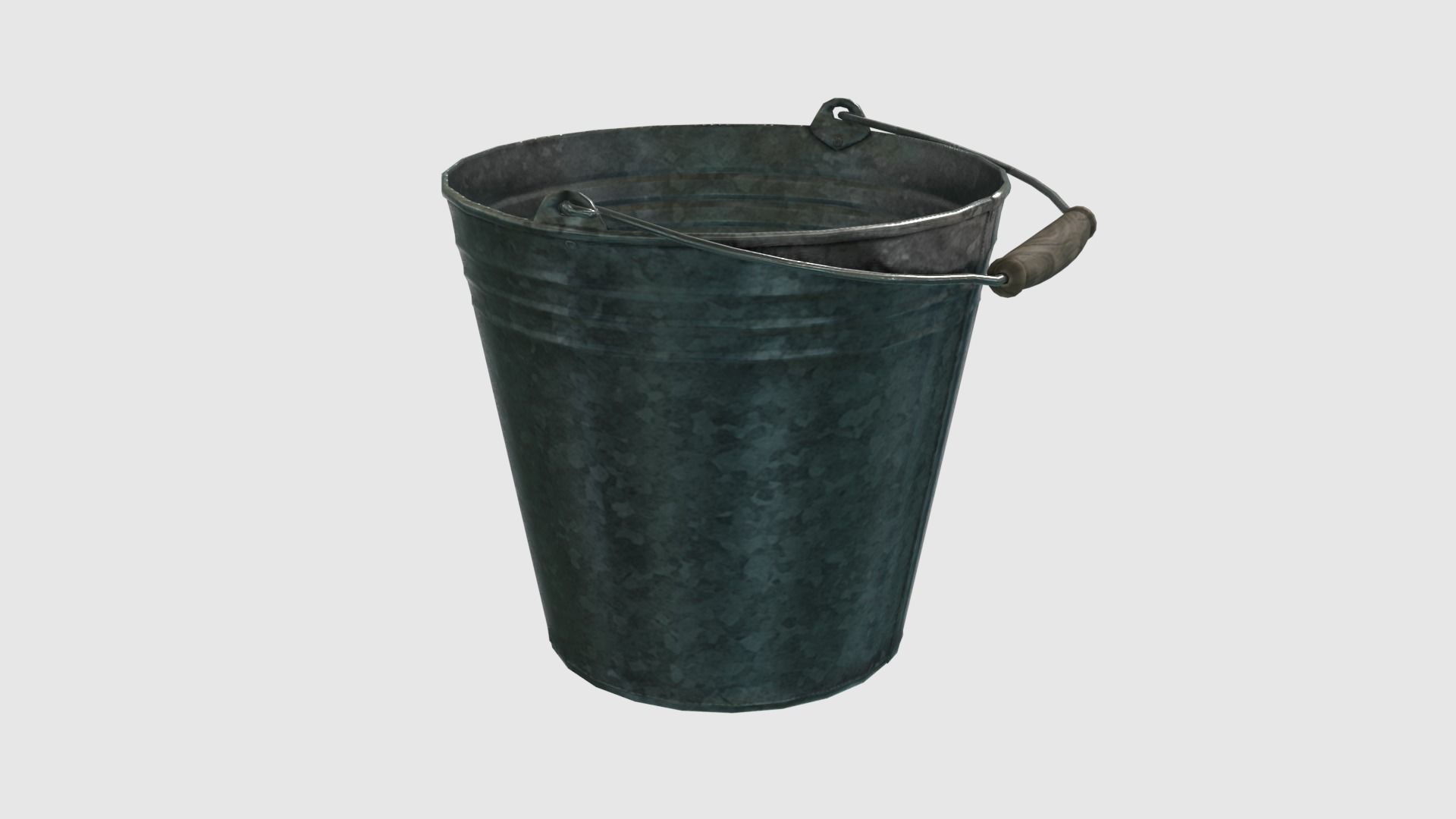 Low Poly Steel Bucket
