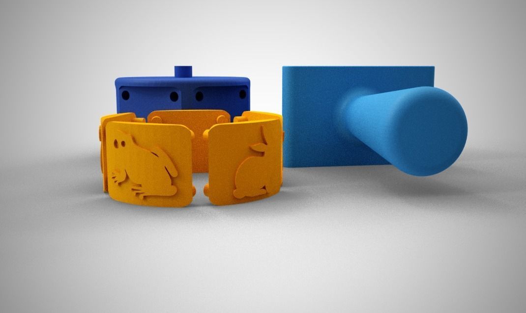 Animal Roller Stamp 3D print model_8