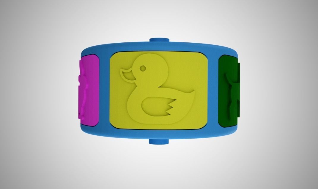 Animal Roller Stamp 3D print model_16