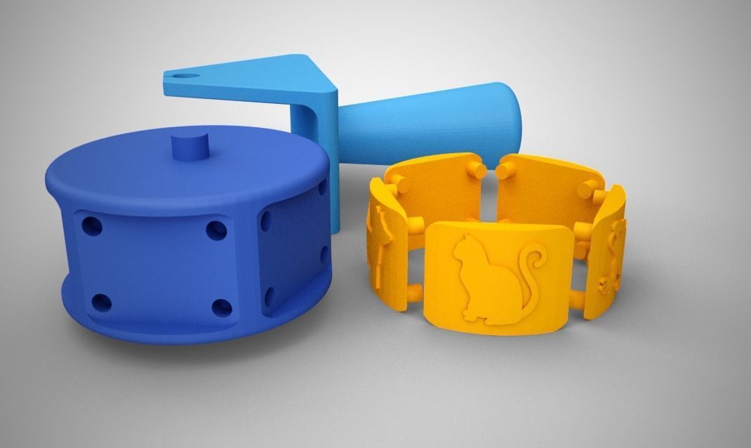 Animal Roller Stamp 3D print model_9