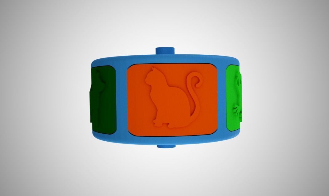 Animal Roller Stamp 3D print model_3