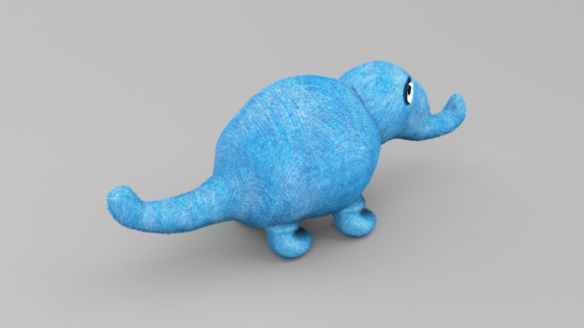 Elephant Toy 3D model_2