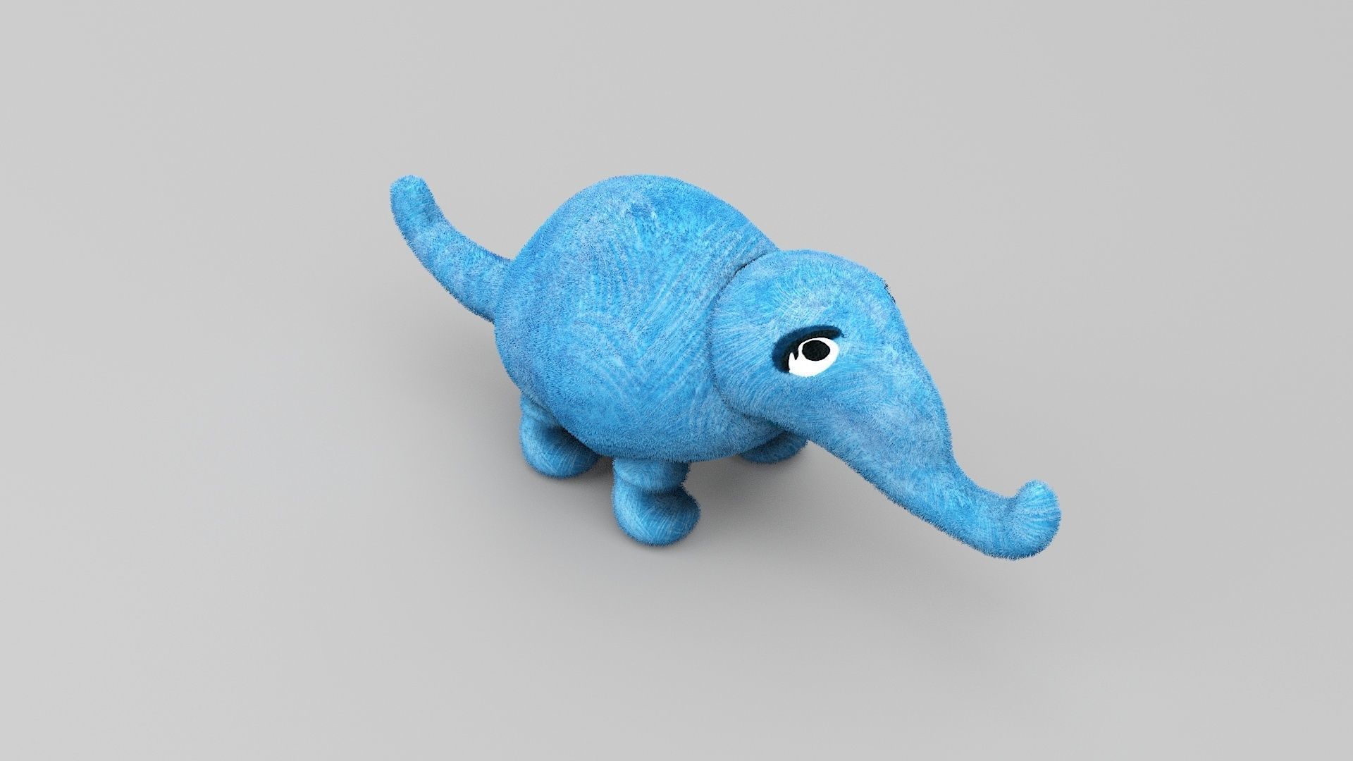 Elephant Toy 3D model_3