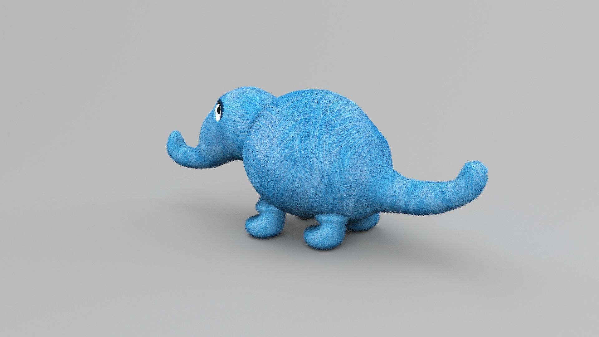 Elephant Toy 3D model_1