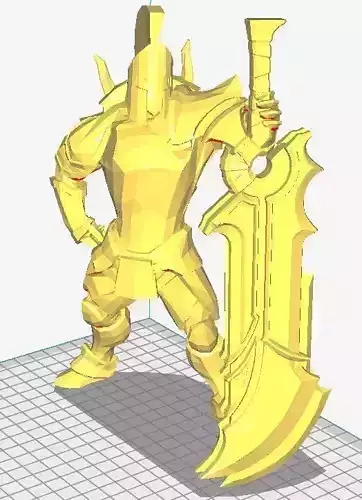 Dota 2 Sven with immortal custom set  3D print model