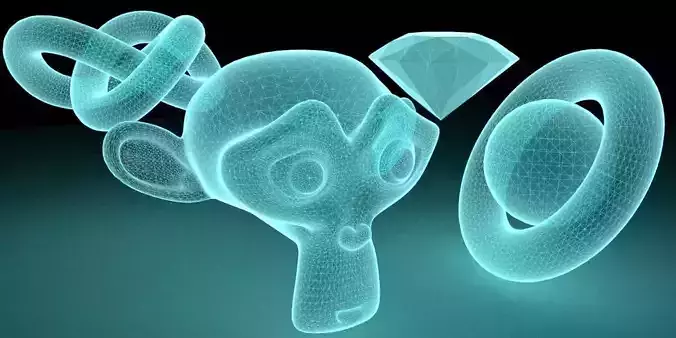 Hologram Shader V1 3D model