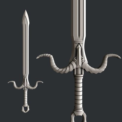 3d STL models for 3d printer sword 3D print model
