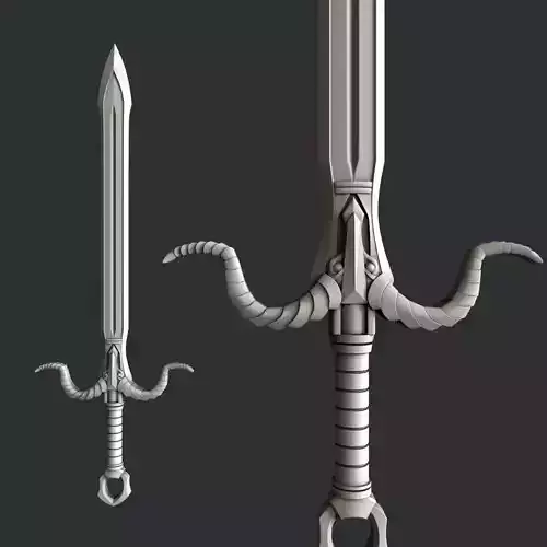 3d STL models for 3d printer sword 3D print model