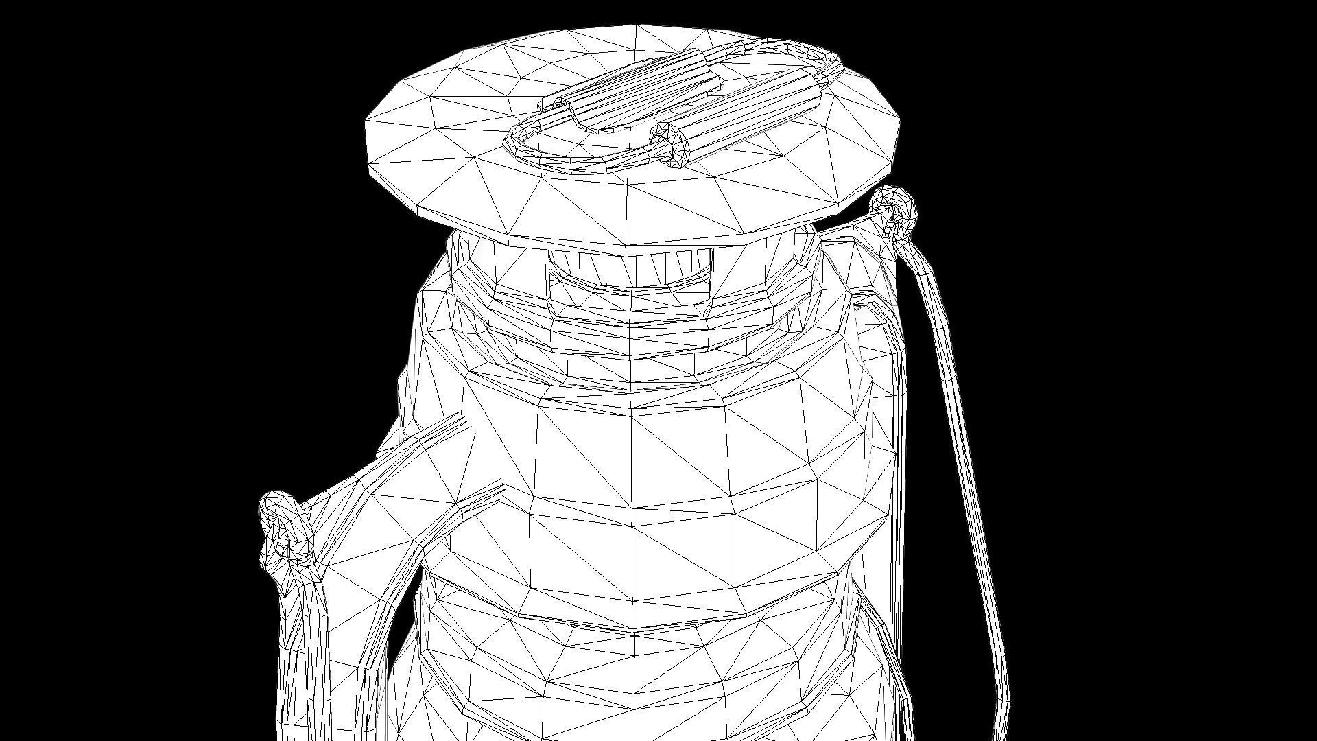 Oil Lanterns PBR Low-poly 3D model_9