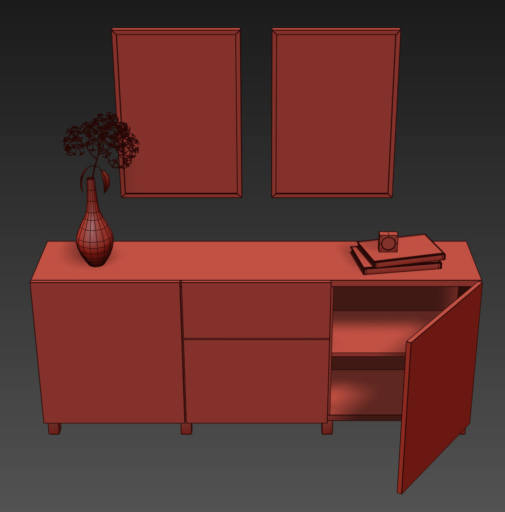 BESTA Storage combination 3D model_9