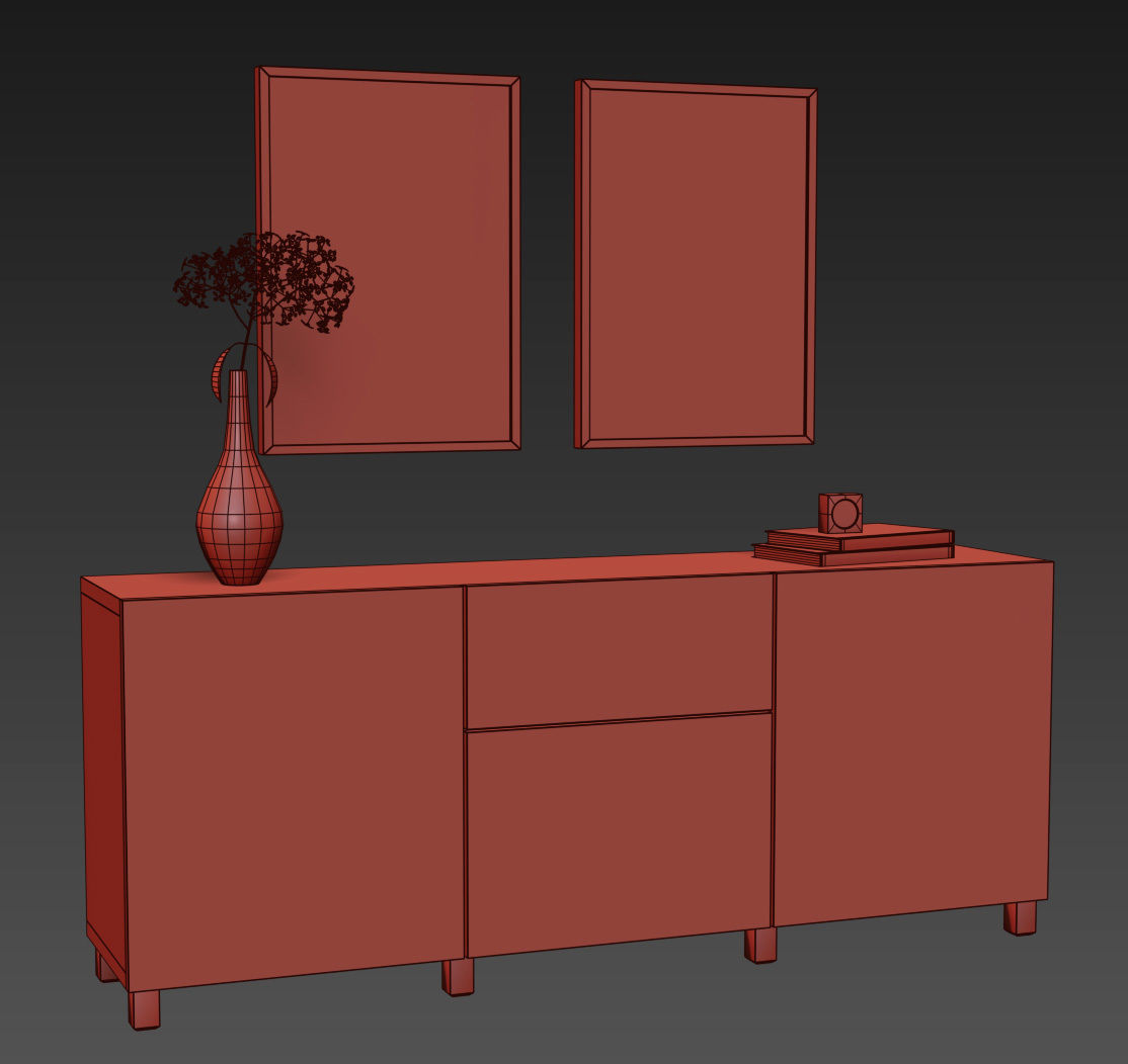 BESTA Storage combination 3D model_7