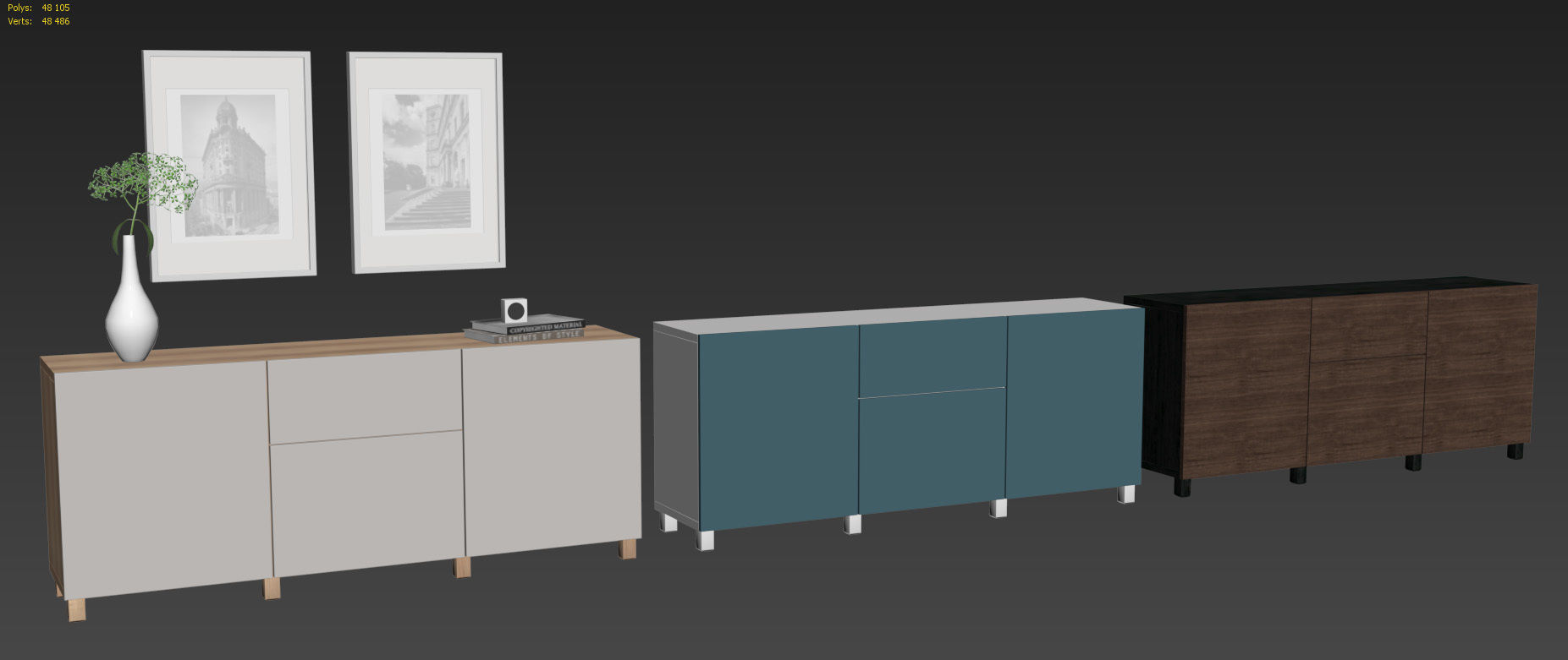 BESTA Storage combination 3D model_5