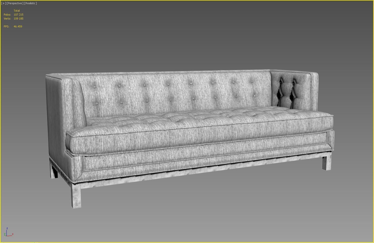 Jonathan Adler LAMPERT T-ARM SOFA 3D model_5