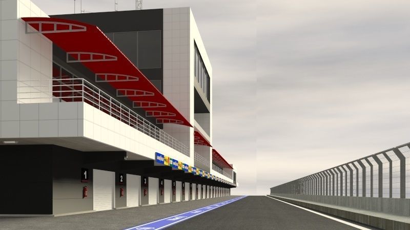 Pit stop building