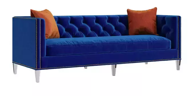 Lillian August for Hickory White LA6154S Wright Modern Sofa 3D model